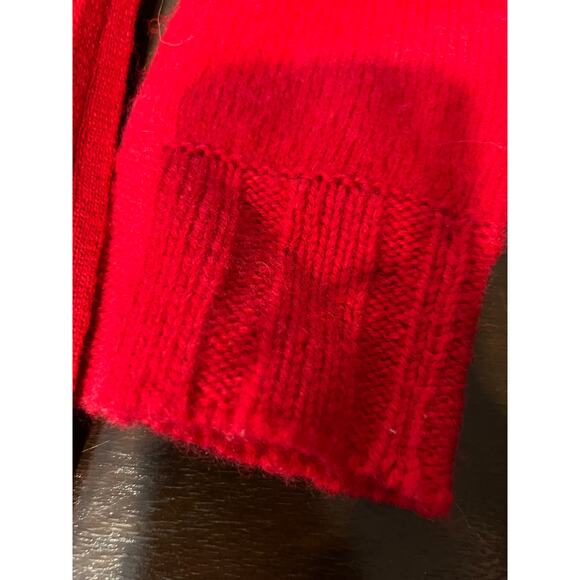 David Brooks red 100 percent wool sweater - Picture 13 of 13